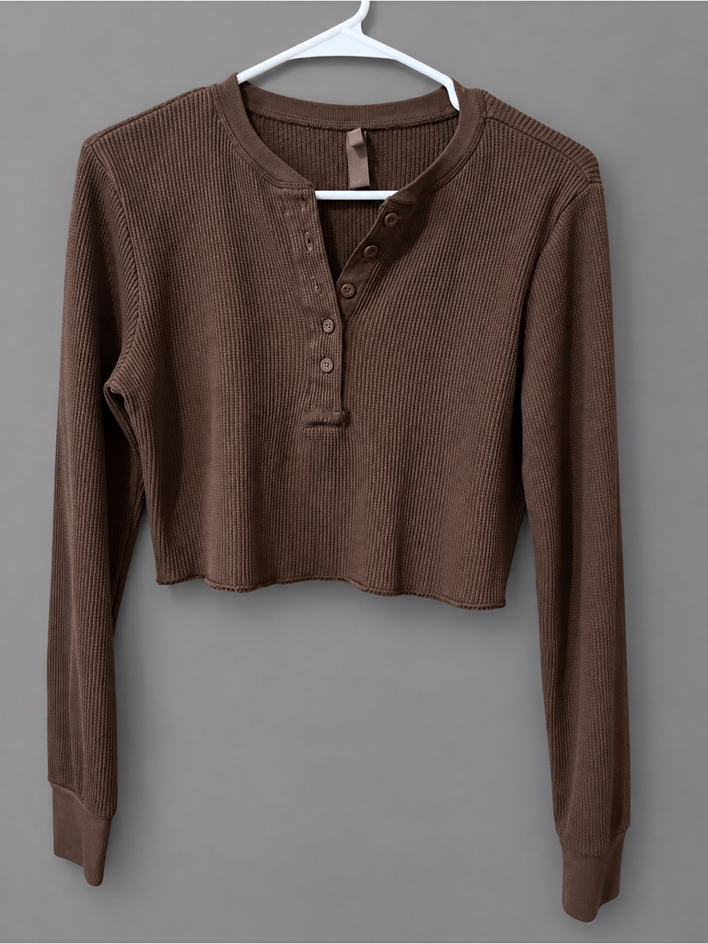 Skims waffle knit Henley